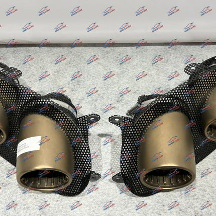 Ferrari Roma Exhaust with Gold Tips, OEM, Part Number 922164