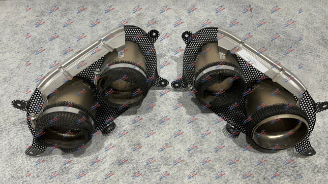 Ferrari Roma Exhaust with Gold Tips, OEM, Part Number 922164