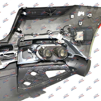 Ferrari Roma Rear Bumper Complete with Gold Tips, USA Version, OEM, Part Number 985832325