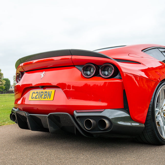 Ferrari 812 Superfast carbon fibre diffuser corners