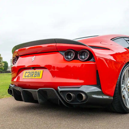 Ferrari 812 Superfast Carbon Fibre Diffuser fitted