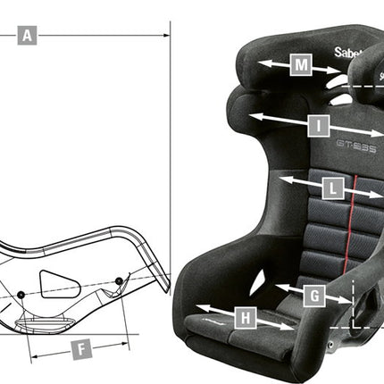 Sabelt GT-635 Racing Seat (2103M), view 3