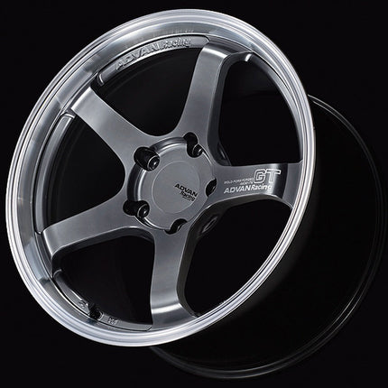 ADVAN V6120 Wheel GT 21x12.5J ET44 Machining and Hyper Platinum Black for PORSCHE