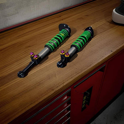 Manthey Racing 992 GT3 RS 4-way coilover kit detail