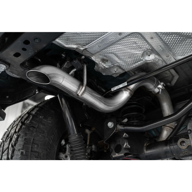 MBRP Armor Plus Axle-Back Exhaust (T409 Stainless) for Jeep Wrangler JL 2.0L/3.6L - S5527409
