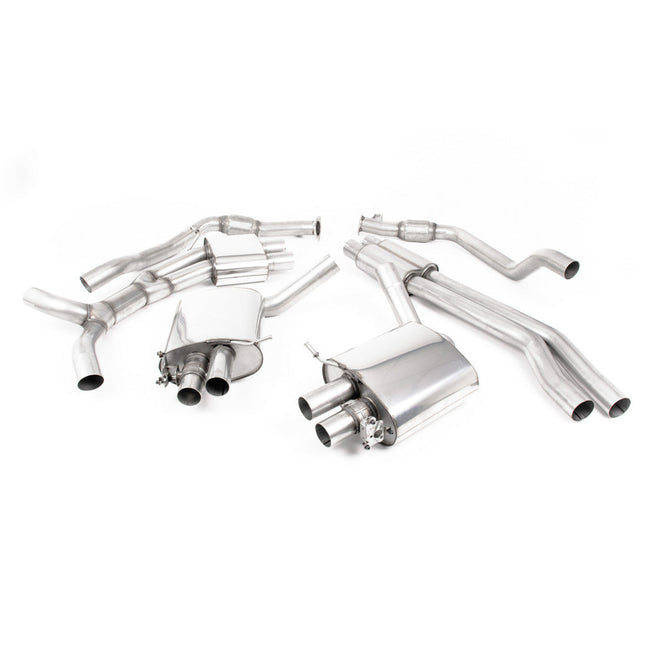 Milltek SSXAU1001 Cat-Back Exhaust 2.76" (Cerakote Black Trims) for Audi RS5 Sportback (B9.5) Non-OPF