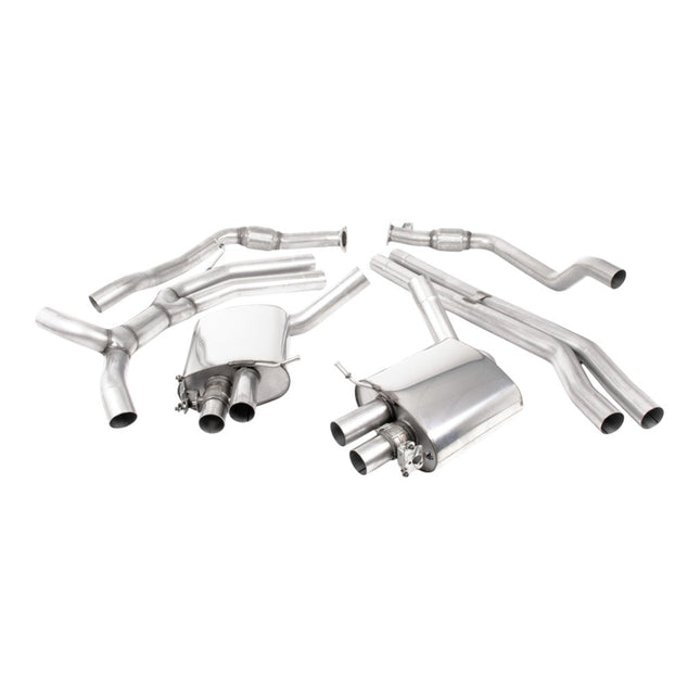 Milltek SSXAU1003 Cat-Back Exhaust 2.76" Polished Trims for Audi RS5 Sportback (B9.5) Non-OPF