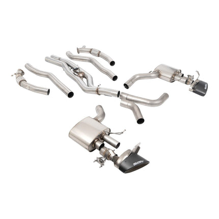 Milltek Axle-Back Exhaust 3.15 inch Carbon Ovals for Audi RS6 and RS7 C8 (SSXAU1051)