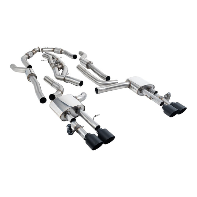 Milltek Sport Cat-Back Exhaust with Cerakote Black GT-115 Tips for Audi S8 D5 (SSXAU1061)