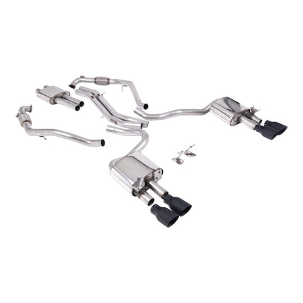 Milltek SSXAU1121 Cat-Back Exhaust for Audi S5 (B9) — Cerakote Black GT-100