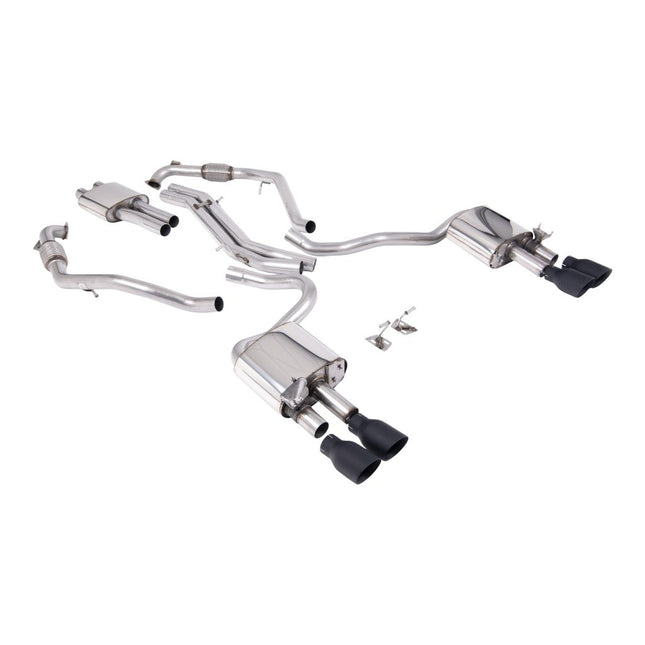 Milltek SSXAU1121 Cat-Back Exhaust for Audi S5 (B9) — Cerakote Black GT-100