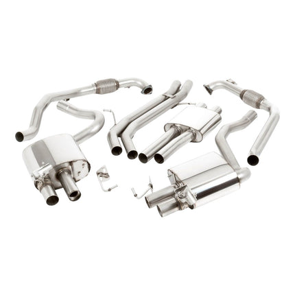 Milltek SSXAU1135 Cat-Back Exhaust (Quad JET-100 Carbon Trims) for Audi S5 Coupe/Cabrio RHD (B9)