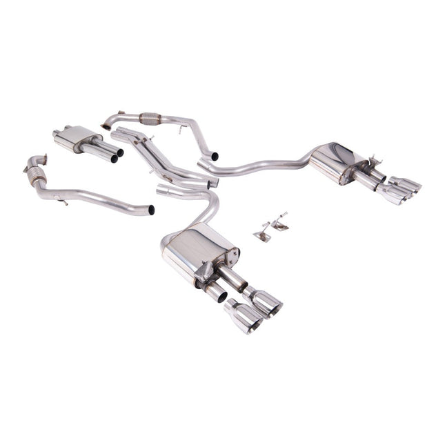 Milltek SSXAU1163 Cat-Back Exhaust for Audi S5 Coupe / Sportback (B9, RHD) — Polished GT-100