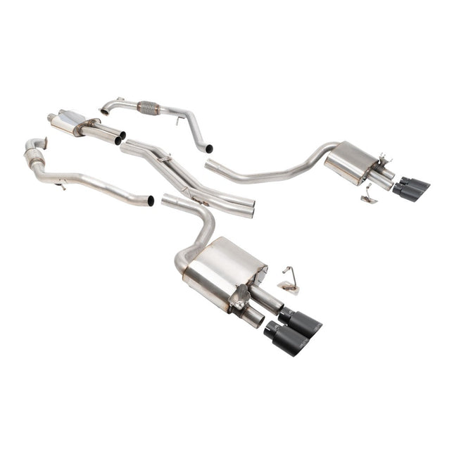 Milltek SSXAU1197 Cat-Back Exhaust for Audi S5 Sportback B9 (Quad Cerakote Black)