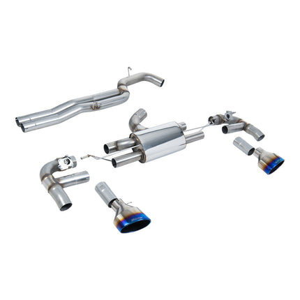 Milltek SSXAU985 Cat-Back Exhaust for Audi RS3 (8V) - Burnt Titanium