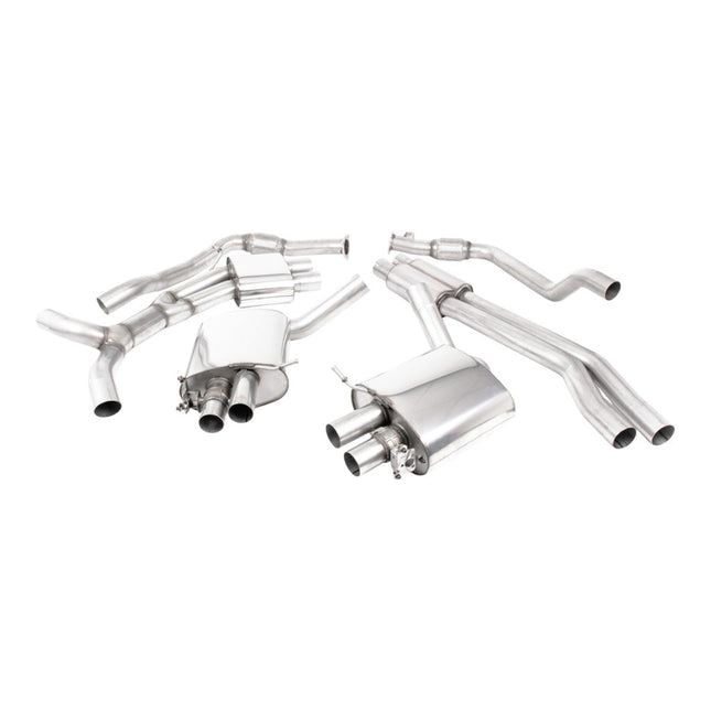 Milltek SSXAU986 Cat-Back Exhaust 2.76" (Polished Trims) for Audi RS5 Coupe (B9.5) Non-OPF