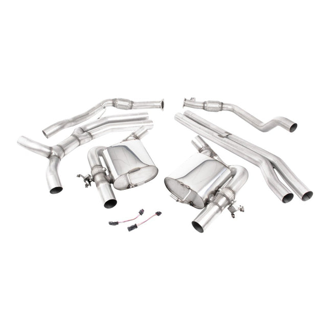 Milltek SSXAU998 Race Cat-Back Exhaust for Audi RS5 Sportback B9.5 (Polished, Non-OPF)