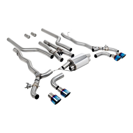 Milltek Sport Cat-Back Exhaust with Blue Titanium GT-100 Tips for BMW M5 and M5 Competition F90 (SSXBM1183)
