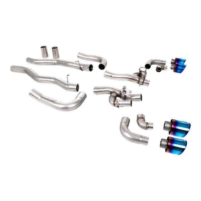 Milltek Sport Filter-Back Exhaust 3.15" (Blue Titanium GT-115 Trims) for BMW M8 (F91 / F92 / F93) - SSXBM1188