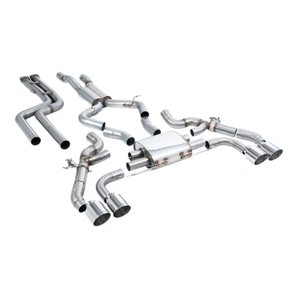 Milltek Sport Downpipe-Back Exhaust 3.15" (Polished GT-115 Trims) for BMW X3M / X3M Comp Pre-LCI (G01) - SSXBM1199