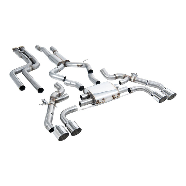 Milltek Sport Downpipe-Back Exhaust 3.15" (Polished GT-115 Trims) for BMW X3M / X3M Comp Pre-LCI (G01) - SSXBM1199