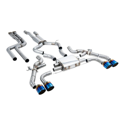 Milltek Sport Downpipe-Back Exhaust with Burnt Titanium GT-115 Tips for BMW X3M G01 Pre-LCI 2019 to 2021 (SSXBM1209)