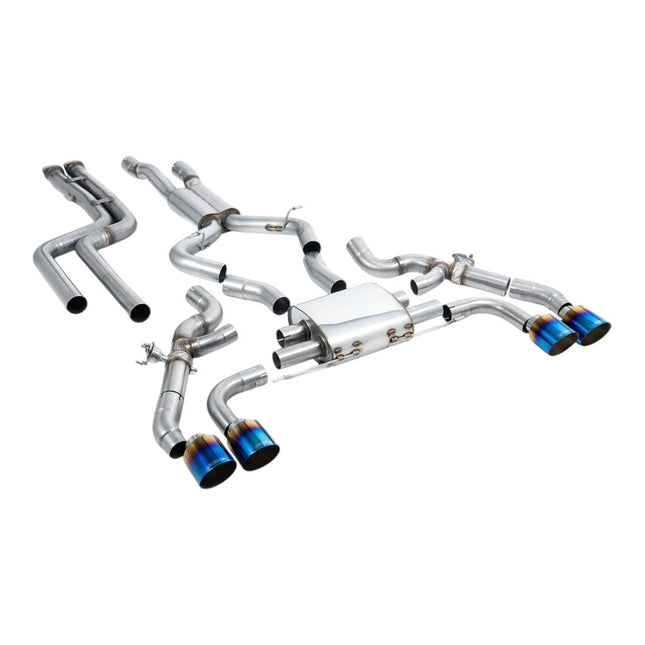 Milltek Sport Downpipe-Back Exhaust with Burnt Titanium GT-115 Tips for BMW X3M G01 Pre-LCI 2019 to 2021 (SSXBM1209)