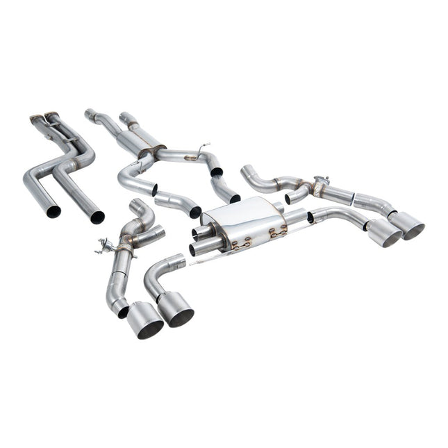 Milltek Sport Downpipe-Back Exhaust with Titanium GT-115 Tips for BMW X3M and X3M Competition Pre-LCI G01 2019 to 2021