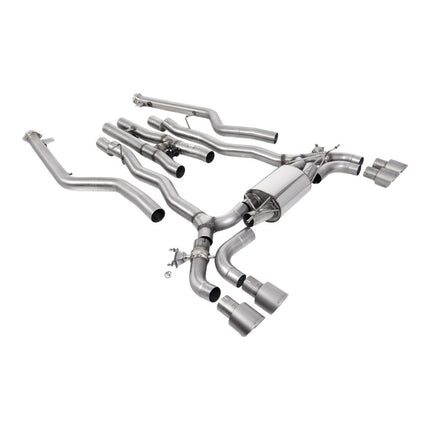 Milltek Sport Cat-Back Exhaust with Brushed Titanium GT-100 Tips for BMW M5 and M5 Competition LCI F90 (SSXBM1229)