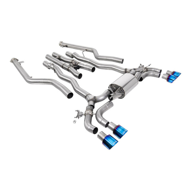 Milltek Sport Cat-Back Exhaust with Blue Titanium GT-100 Tips for BMW M5 and M5 Competition LCI F90 (SSXBM1230)