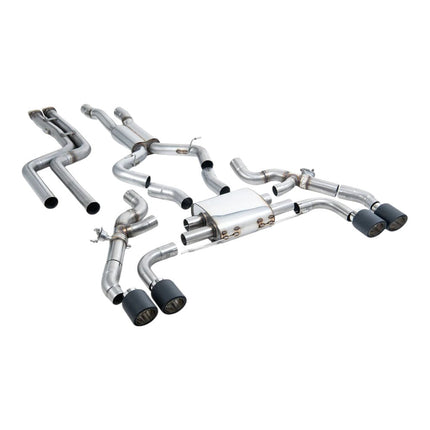 Milltek Sport Downpipe-Back Exhaust with GT-115 Cerakote Tips for BMW X3M and X3M Competition Pre-LCI G01 2019 (SSXBM1239)