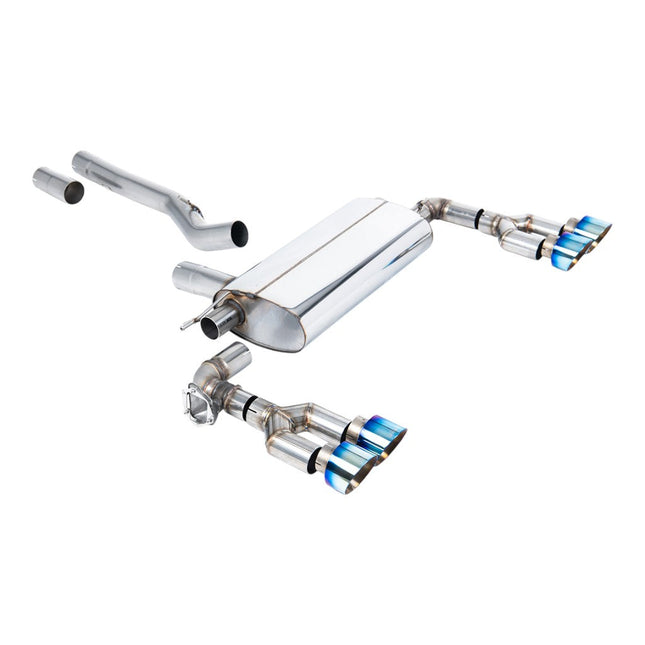 Milltek SSXBM1247 Filter-Back Exhaust for BMW M135i xDrive F40 Blue Titanium GT100
