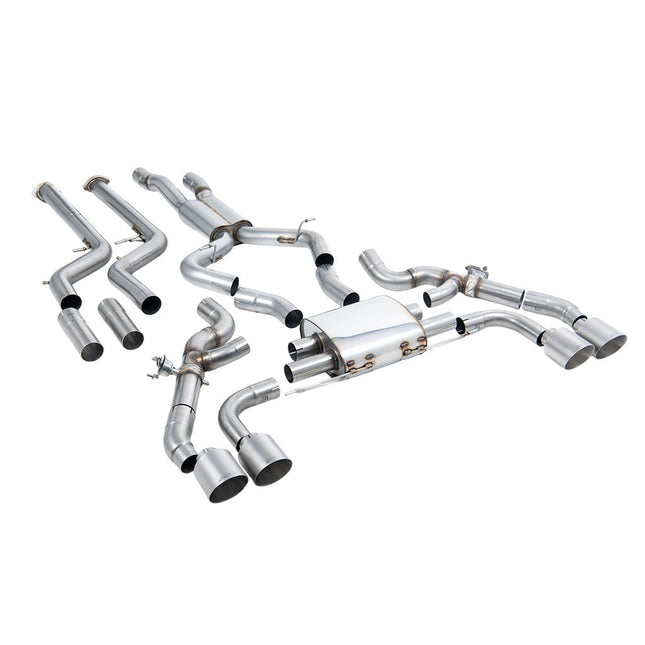 Milltek Sport Downpipe-Back Exhaust with Titanium GT-115 Tips for BMW X3M G01 and X4M G02 (SSXBM1257)