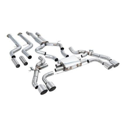 Milltek Sport Cat-Back Exhaust with Titanium GT-115 Tips for BMW X3M G01 and X4M G02 (SSXBM1264)