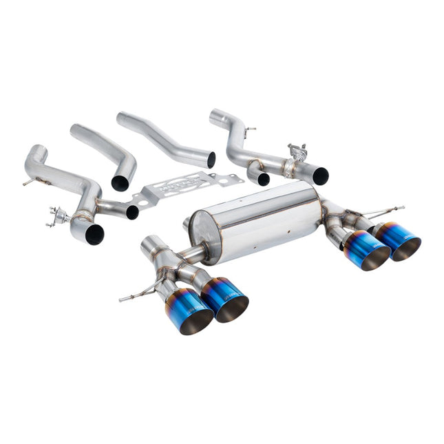 Milltek SSXBM1284 Filter-Back Exhaust 3" (Burnt Titanium GT-115 Trims) for BMW M2 (G87) OPF/GPF