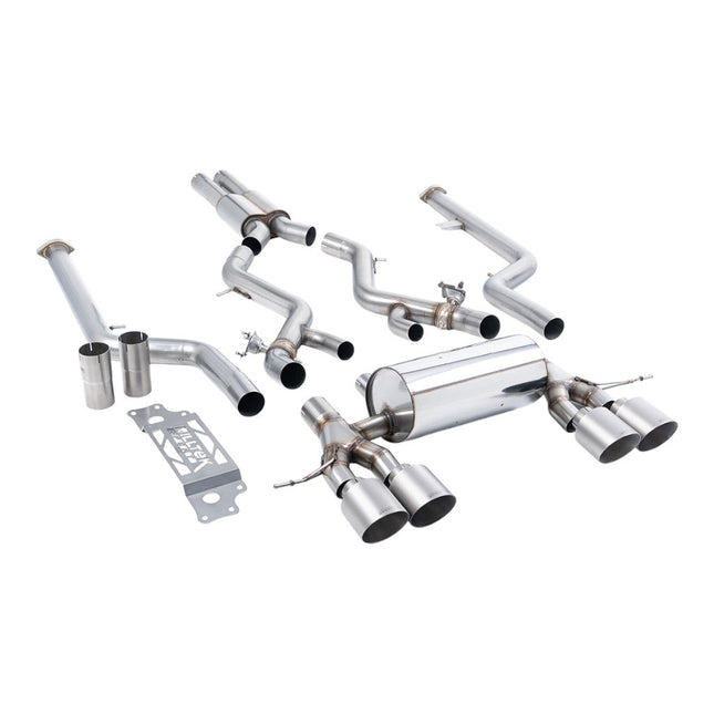 Milltek Sport Cat-Back Exhaust with Brushed Titanium GT-115 Tips for BMW M2 G87 OPF GPF (SSXBM1288)