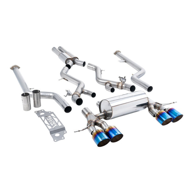 Milltek Sport Cat-Back Exhaust with Blue Titanium GT-115 Tips for BMW M2 G87 OPF GPF (SSXBM1289)