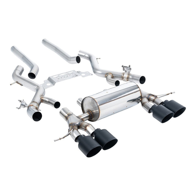 Milltek SSXBM1302 Secondary Cat-Back Exhaust for BMW M2 G87 (Cerakote Black GT-115, Non-OPF)