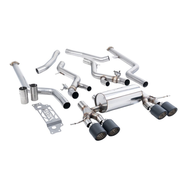 Milltek Sport Cat-Back Exhaust 3" (Carbon JET-115 Trims) for BMW M2 (G87) Non-OPF/GPF - SSXBM1310