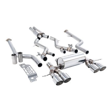 Milltek SSXBM1311 Cat-Back Exhaust 3" (Polished GT-115 Trims) for BMW M2 (G87) Non-OPF/GPF