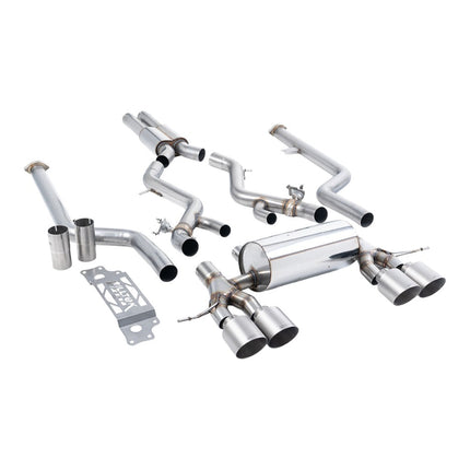 Milltek Sport Cat-Back Exhaust with Brushed Titanium GT-115 Tips for BMW M2 G87 Non-OPF GPF (SSXBM1313)