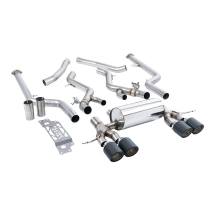 Milltek Sport Cat-Back Exhaust 3" (Carbon JET-115 Trims) for BMW M2 (G87) OPF/GPF - SSXBM1316