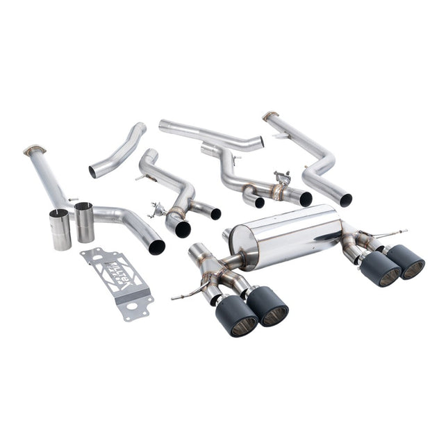 Milltek Sport Cat-Back Exhaust 3" (Carbon JET-115 Trims) for BMW M2 (G87) OPF/GPF - SSXBM1316