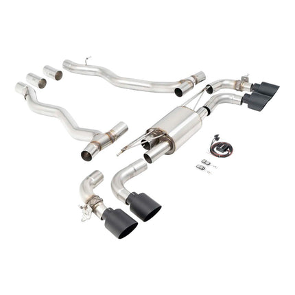 Milltek SSXBM1411 Axle-Back Exhaust 3.15" (GT-115 Cerakote Black Tips) for BMW M5 (G90/G99)