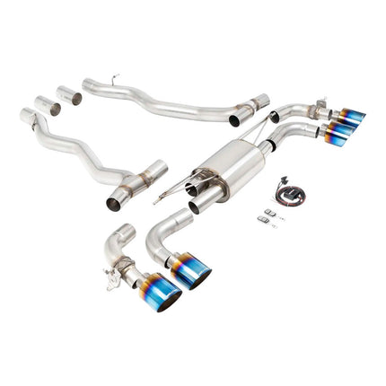 Milltek Sport Axle-Back Exhaust 3.15" (GT-115 Blue Titanium Tips) for BMW M5 (G90 / G99) - SSXBM1413