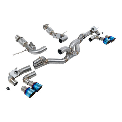 Milltek SSXCH004 Cat-Back Exhaust 3" (Blue Titanium GT-100 Tips) for Chevrolet Corvette C8 Stingray 6.2L Non-OPF/GPF (2020+)