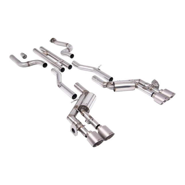Milltek SSXCH102 Cat-Back Exhaust 2.76" (Brushed Titanium GT-115 Tips) for Chevrolet Camaro SS 6.2L (2016-2024)