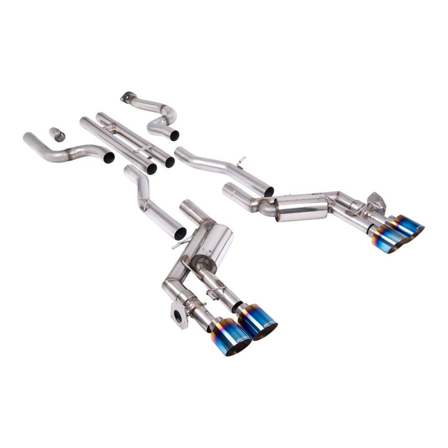Milltek Sport Cat-Back Exhaust 2.76" (Blue Titanium GT-115 Tips) for Chevrolet Camaro SS 6.2L 2016-2024 - SSXCH103