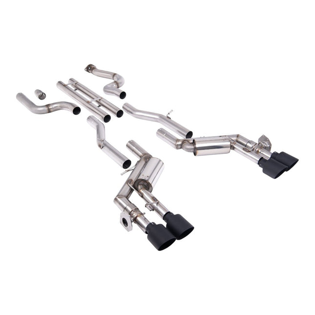 Milltek SSXCH106 Cat-Back Exhaust 2.76" Cerakote Black GT-115 Tips for Chevrolet Camaro SS 6.2L