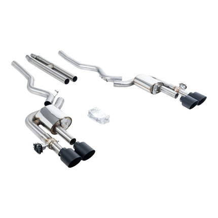 Milltek SSXFD421 Cat-Back Exhaust 2.76" Cerakote Black GT-115 Tips for Ford Mustang Dark Horse (S650) / Mach 1 (S550)